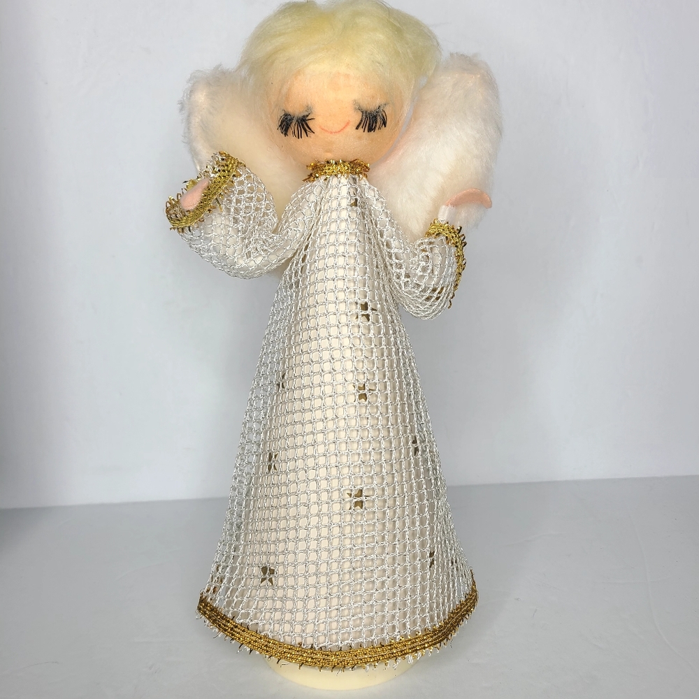 Vintage Wind Up Musical Angel MCM 1950s Christmas Holiday‎ Made In Japan